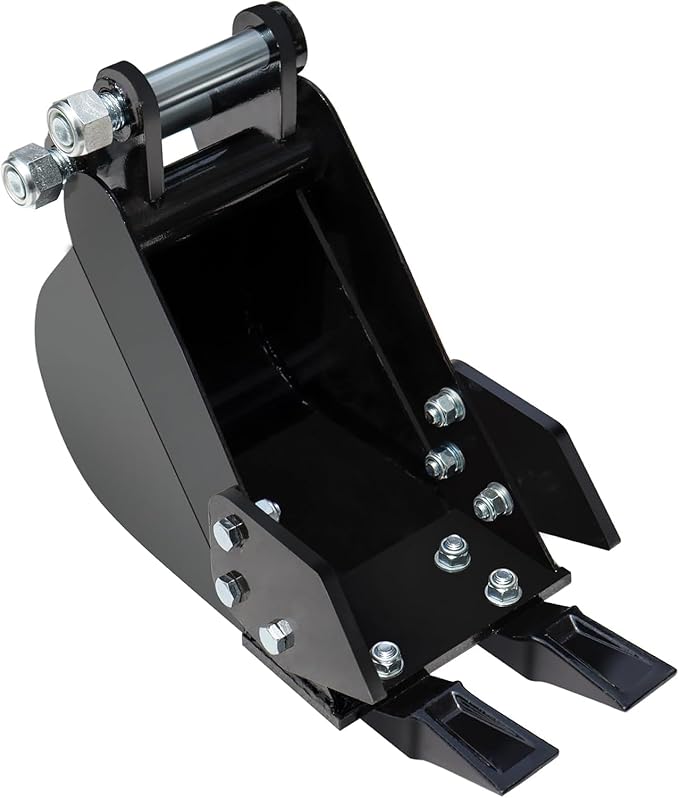 200mm Mini Excavator Bucket - Heavy Duty Steel Digging Bucket for Kubota, CAT, Yanmar, 1.5-3 Ton Mini Excavators, Replacement for Trenching & Landscaping