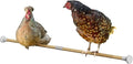 Omlet Chicken Perch | Enhance Your Outdoor Chickens Run with a Fun Accessory | Naturally Weather Resistant Perch with an Innovative Bracket Design | Eucalyptus Wood | 6ft