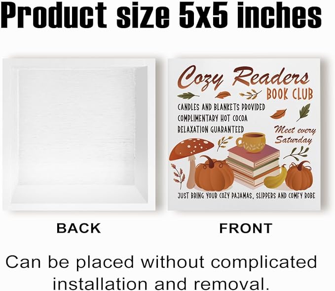 Fall Decorations for Home Farmhouse Office Bedroom Living Room, Autumn Pumpkins Decor, Fall Sign, Autumn Decor Wood 2401
