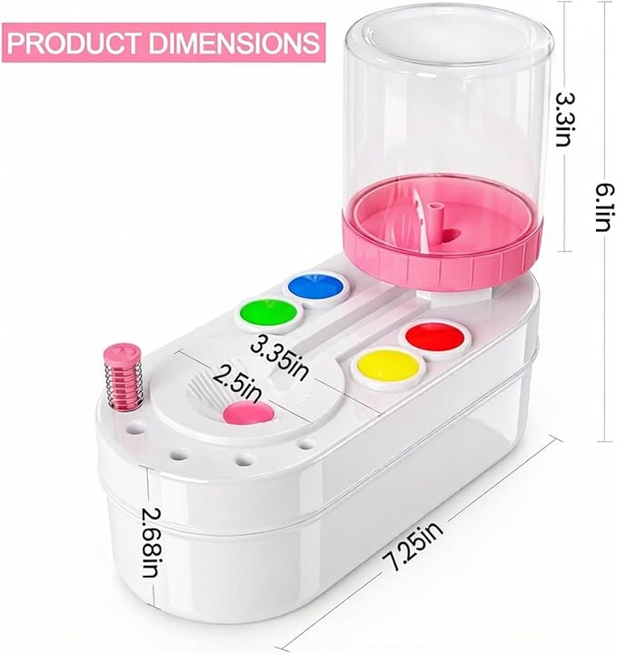 2026 Upgraded Paint Brush Cleaner for Artists, Kids Easter Painting Station with Brush Washer, Portable Paint Station & Rinsing Tool, Art Supplies Cleaning System for Children Adults