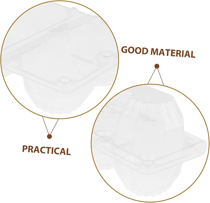Garneck 6pcs Goose Egg Holder Egg Organizer for Refrigerator Packaging Container for Storage and Display