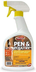 Martin's Pen Poultry Insecticide Spray 32oz Quart, White Bottle