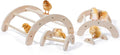 Chicken Roosting Bar Set: 4 Stackable Wooden Perches for Backyard