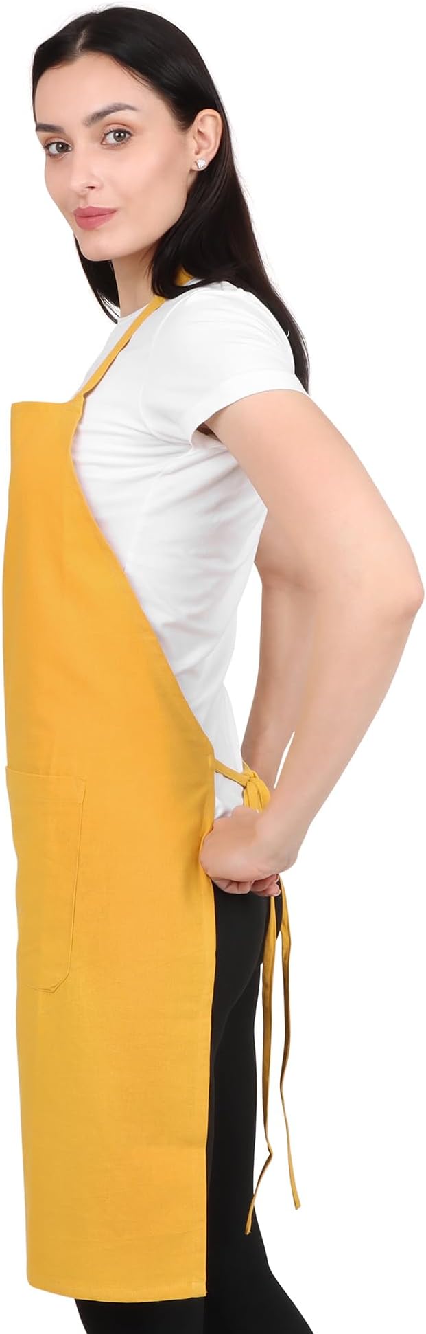 Kitchen Apron Cotton Waterdrop Resistant with adjustable Aprons for Women with Pockets 9 Color option Cooking