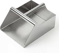 304 Stainless Steel Grain Scoop, Heavy Duty Feed Shovel 8-inch Wide High-Capacity for Feed Livestock Poultry Pet Food and Bird Seed Comfortable Grip Handle Easy to Clean