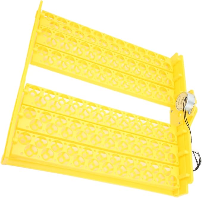 Depisuta Automatic Egg Incubation Tray, 132 Eggs Turning Tray with Even Heating for Chicken Duck Quail Incubators (12V)