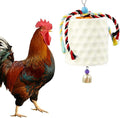 Oooct Large Chicken Chewing Toy, Chick Beak Grinding Calcium Stone with Bells, Chicken Coop Accessories, Cage Toys for Cockatiel Parakeet Parrot Budgies Rat Hamster Rabbit Bunny Green