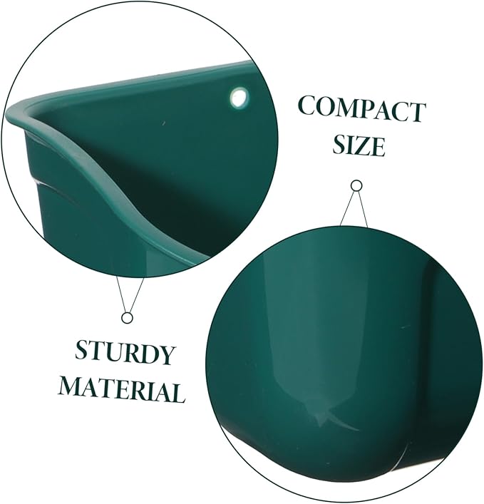 Galvanized Chicken Feeder Large Capacity Poultry Feeder Auto Feed Trough for Birds Feed Trough Bucket