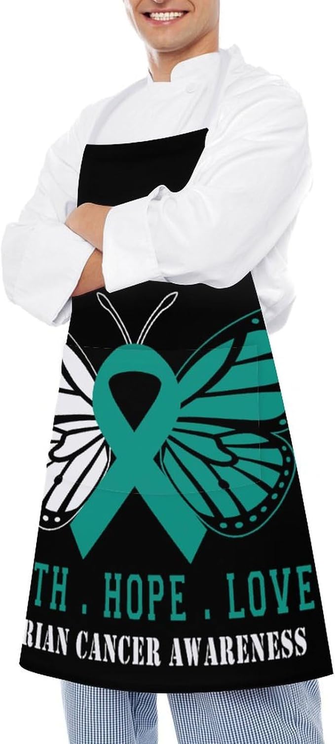Bahamas Map Flag Apron,Waterproof Unisex Adult Aprons with Pockets Kitchen Baking Aprons