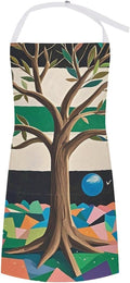Waterproof Apron Adjustable Bib Aprons with Pockets Smiling Apron Kitchen Aprons for Women Men