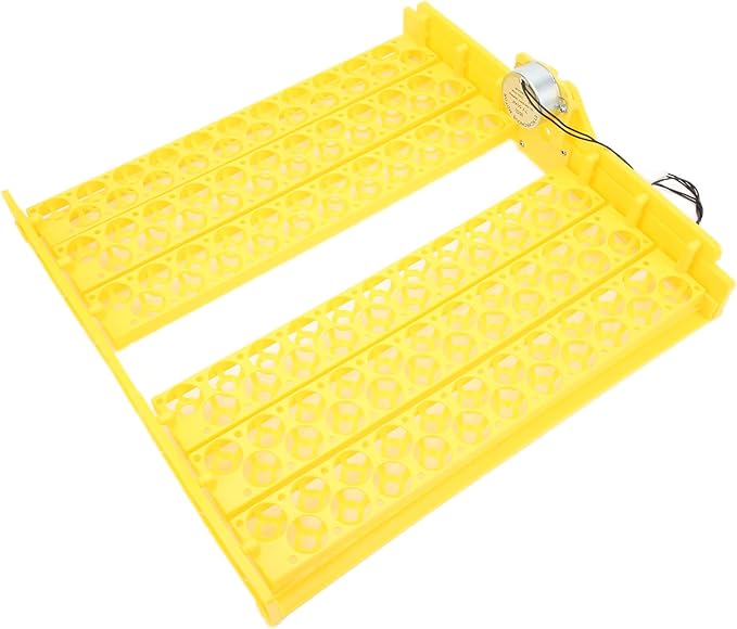 Depisuta Automatic Egg Incubation Tray, 132 Eggs Turning Tray with Even Heating for Chicken Duck Quail Incubators (12V)