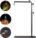 BETAZOOER Reptile Lamp Stand Adjustable 16-35 Inch Domes Heat Lamp Metal Bracket Floor Light Holder Support for Reptile Glass Terrarium Heating Light