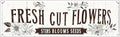 Snowsun Metal Tin Sign Fresh Cut Flowers Metal Signs Vintage Signs Retro Sign For Home Bar Office Outdoor Garden Wall Decor 4x16 Inch