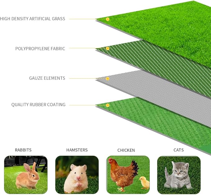 Nesting Pads for Chicken Coop, Nesting Box Pads 6PCS 12"×12"×1.2" Nesting Box Pads for Chickens, Nesting Pads for Laying Eggs, Reusable Nesting Pads for Chicken Coop/Chicken Nesting Box