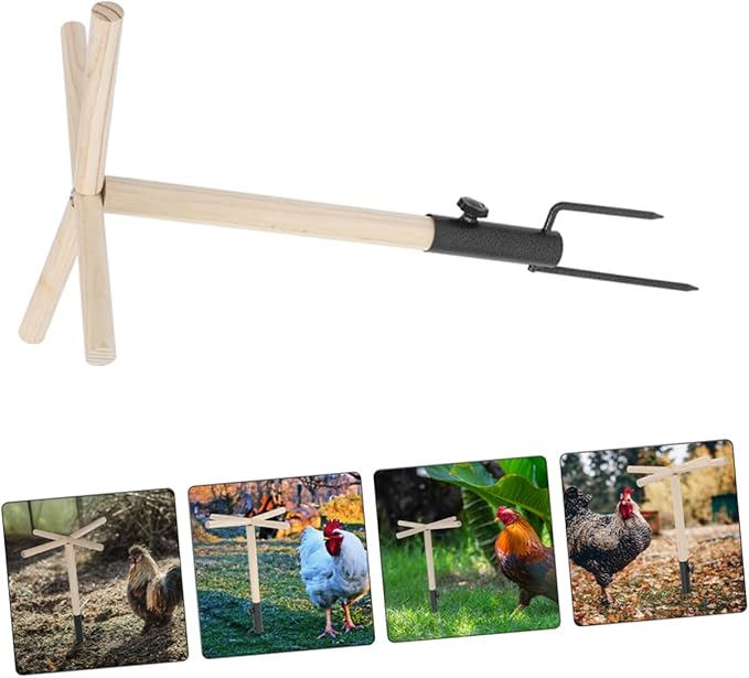 Chickens and Parrots Roosting Bar Wooden Bird Perch Stand Comfortable Chicken Coop Toy Multi-Functional