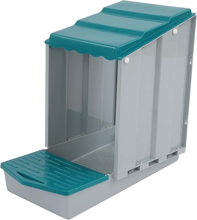 Chicken Nesting Box, 4 Compartments Laying Boxes for Hens, Nest Box for Chicken Duck Poultry Coop, Wall Mount Chickens Roosting Boxes, Protect Collect Egg (Green)