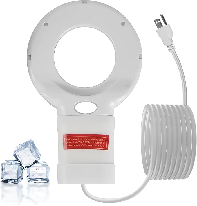 500W Trough Heater & Stock Tank De-Icer - Made from Aluminum with Teflon Coating for Better Corrosion Resistance