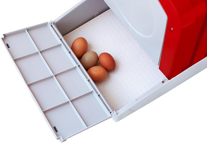 RentACoop Mobile Hen Den Roll-Out 1-Hole Chicken Nesting Box with Legs for Chicken Coop