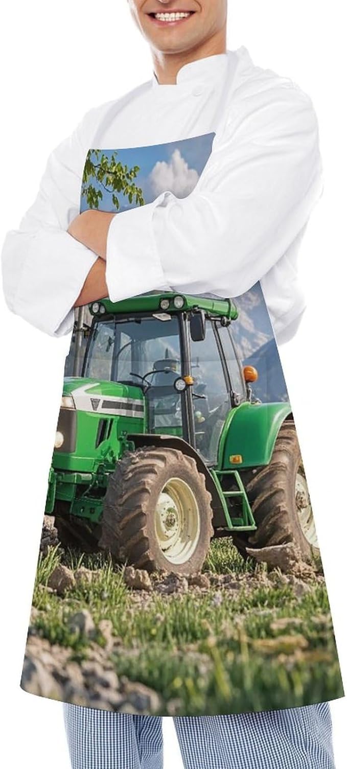 Waterproof Apron Adjustable Bib Aprons with Pockets Smiling Apron Kitchen Aprons for Women Men