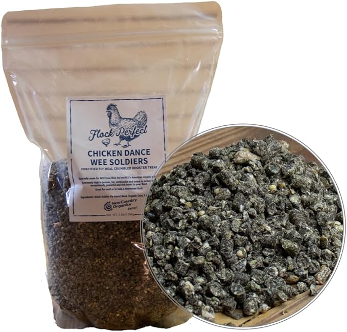 New Country Organics | Flock Perfect Chicken Dance Wee Soldiers for Chickens | 3.5 lbs
