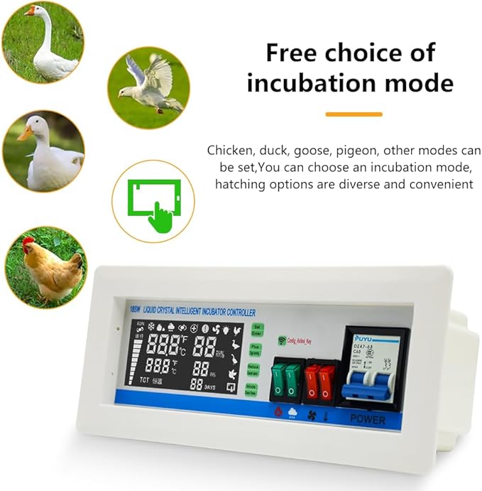 XM-18SW New Version Intelligent Incubator Controller WiFi Remote Intelligent Temperature and Humidity App System Egg Incubator