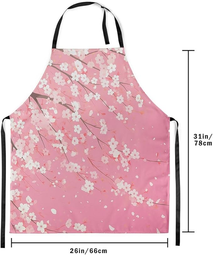 jejeloiu Cartoon Cats Apron for Women Men 26"x31"