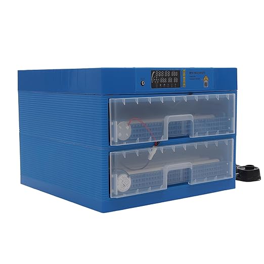 128 Eggs Incubator, Intelligent Automatic Egg Rotating Incubator with Auto Turning and Temperature Humidity Control, Automatic Digital Poultry Hatcher Machine for Chicken Duck Quail Eggs
