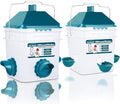 Chicken Feeder and Waterer Set,Anti-Roost Chicken Feeder and Automatic Chicken Waterer for Chickens, Ducks, Pigeons and Quail