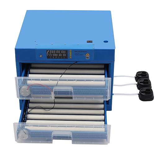 128 Eggs Incubator, Intelligent Automatic Egg Rotating Incubator with Auto Turning and Temperature Humidity Control, Automatic Digital Poultry Hatcher Machine for Chicken Duck Quail Eggs