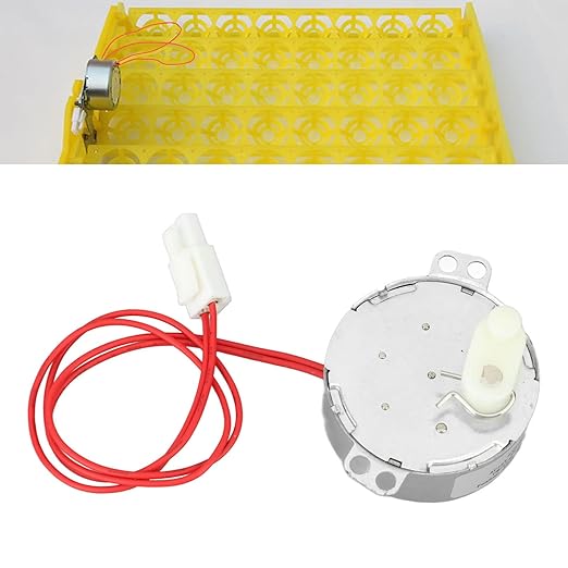 Egg Turnner Motor, 4W Egg Turner Rotator Incubator Motor Automatic EggTurning Tray Tool Incubator Accessories for Chickens Ducks Goose BirdsEgg (12v)
