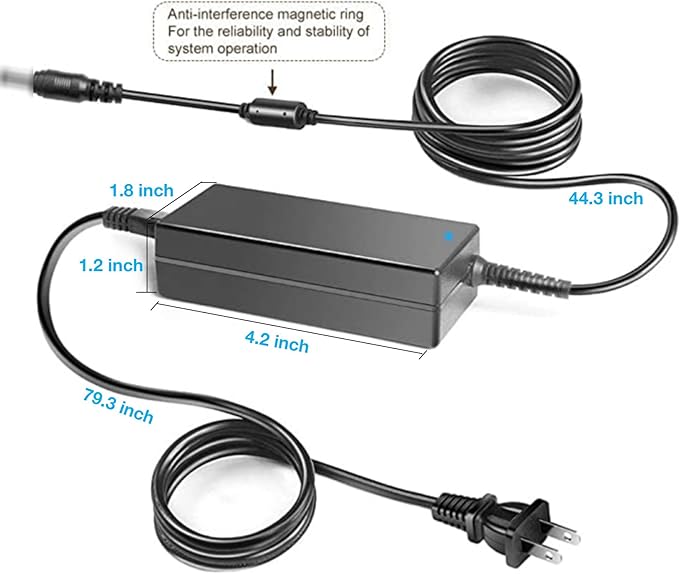 12V 5A AC/DC Adapter Compatible for Manna Pro Harris Farms 1030121 1030999 Nurture Egg Incubator for Temperature Humidity Control Hatching Chicks Automatic BSG-60W120500 Power Supply Charger