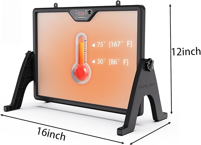 Brooder Plate for Chicks with Remote Control – Smart Chicken Coop Heater Plate for up to 25 Chicks, Dual-Sided Heating, Adjustable Temperature & Height, 180W Fast Heating Poultry Heat Plate