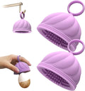 Egg Washer for Fresh Eggs - Upgraded 2.0 Silicone Egg Scrubber | Farm Fresh Egg & Vegetable Scrubber (Purple 2Pcs)