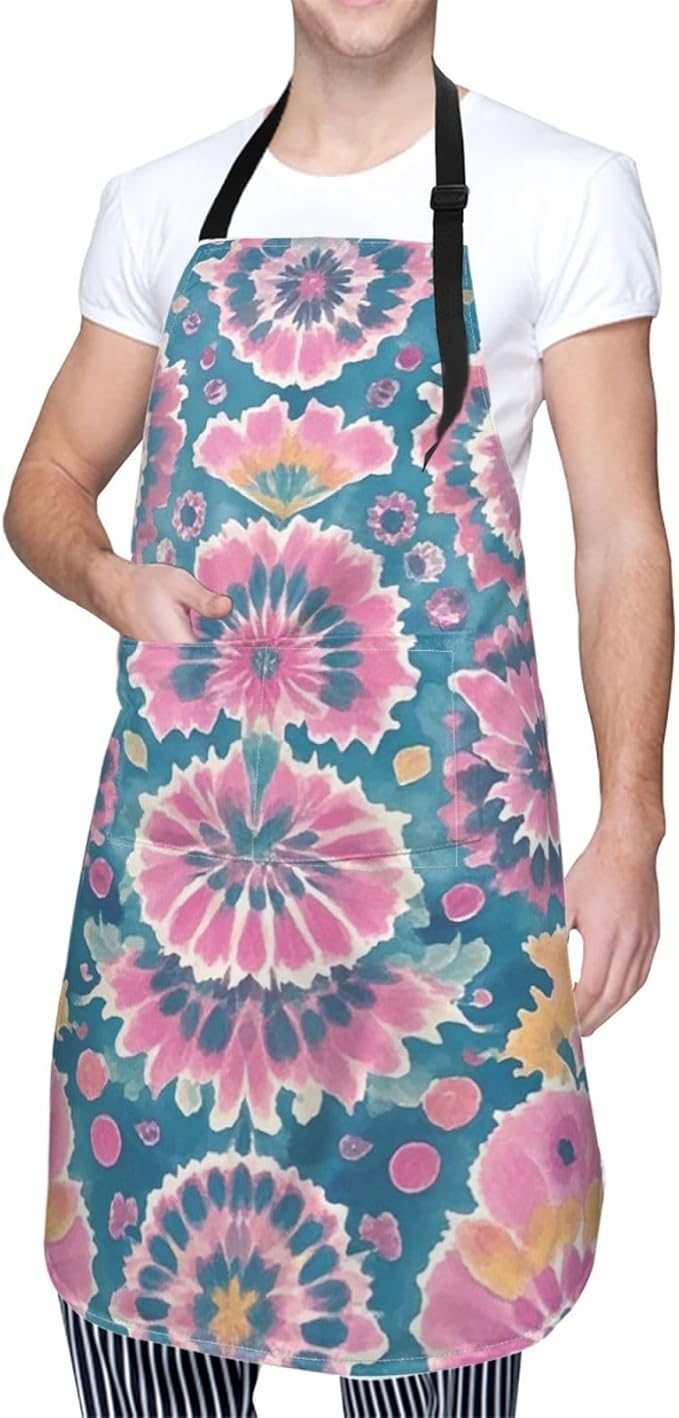Waterproof Apron Adjustable Bib for Women Men Tractor farm Cooking Aprons Chef Bibs with 2 Pocket