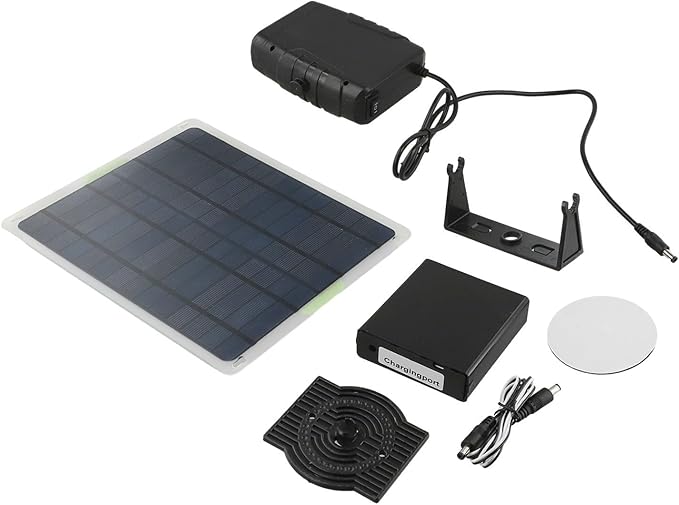 20W Solar Heater For Chicken Coop Monocrystalline Solar Panel Heater With Dual USB Output Battery, Portable Outdoor Heating And Charging Kit For Winter Camping, RV, Hiking, And Pet House Warmth、(20W)