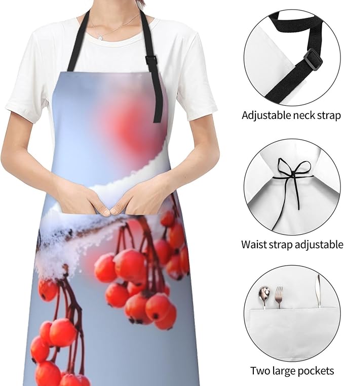 Waterproof Aprons for Women Men Adjustable Bib Tractor farm Apron Chef Cooking Aprons for Kitchen