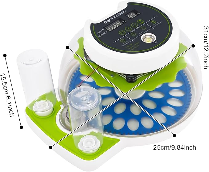 33 Quail Egg Incubator for Hatching Eggs with Automatic Egg Turning & Humidity Temperature Control, Large Capacity Quail Brooder Poultry Incubators for Chicken, Ducks, Goose, Pigeon Parrot