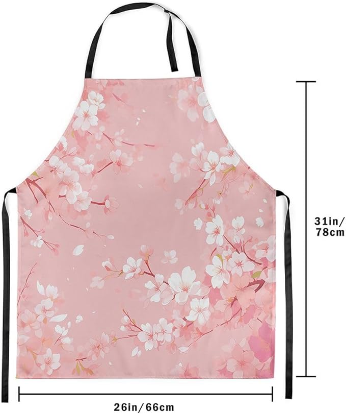 jejeloiu Cartoon Cats Apron for Women Men 26"x31"
