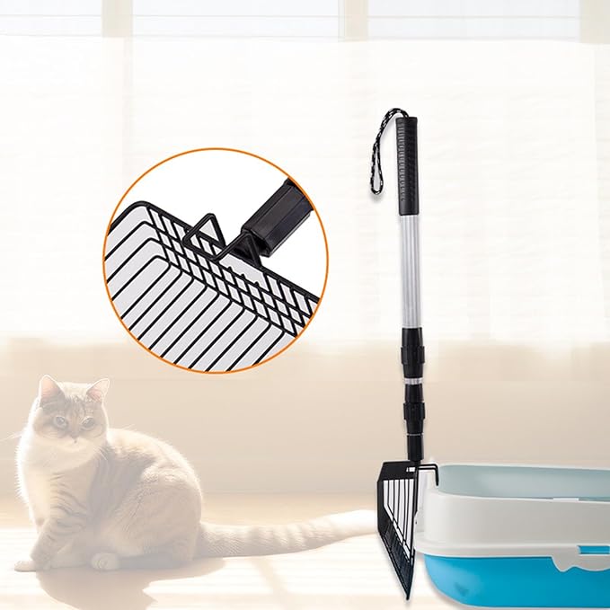 Coop Rake Tool - Stretchable Chicken Cleaning Accessory, Poop Shovel with Debris Separator | Sand Bedding Cleanup Tool, Chicken Coop , Rake with Efficient Removal Use