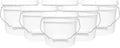 2-Gallon Bucket with Airtight Lid – Made in USA, Food Grade BPA Free Plastic, Heavy Duty Multi-Use, Metal Handle with Grip, Stackable Storage – White, 6 Pack