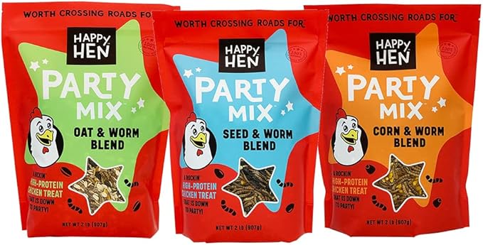 Happy Hen Treats Party Mix Seed and Mealworm, 2 lb