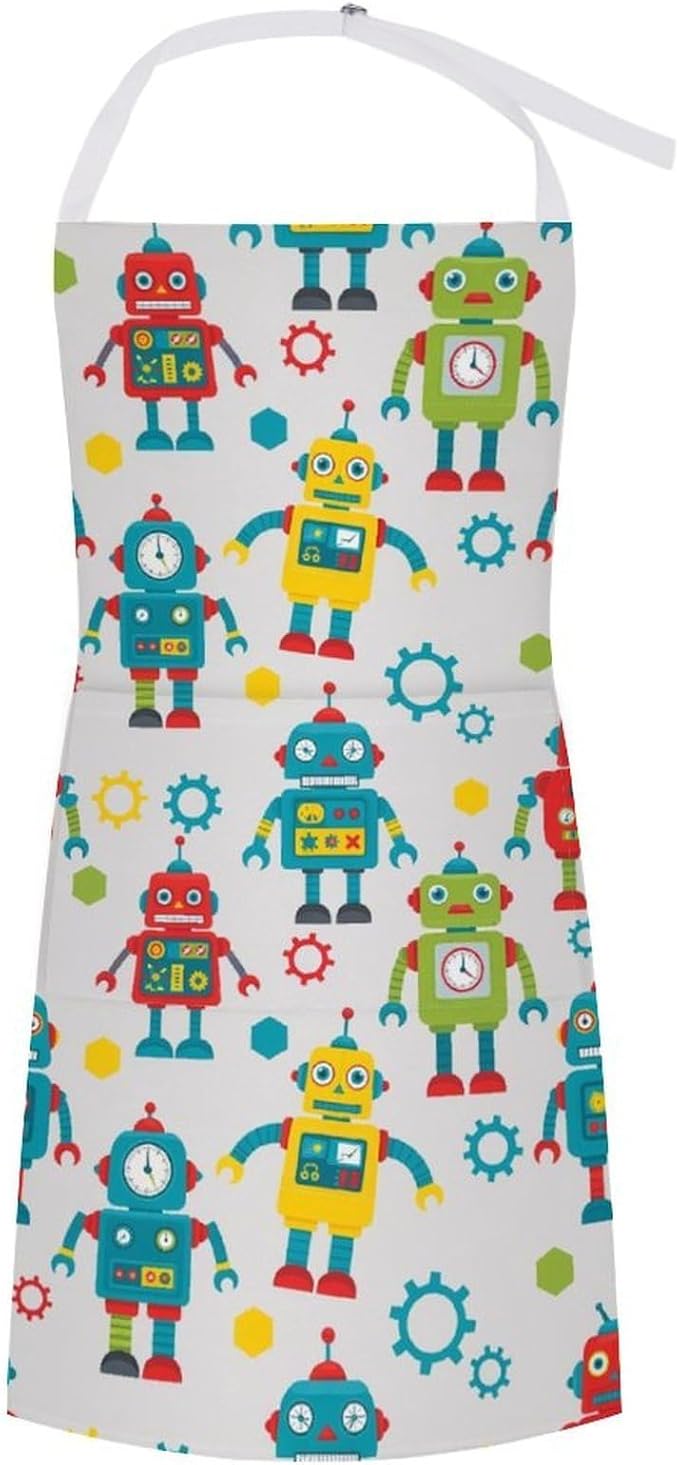 Chef Bib Apron for Restaurant, Anti-Stain with Pocket Adjustable, Cooking Dishwashing Lab Use