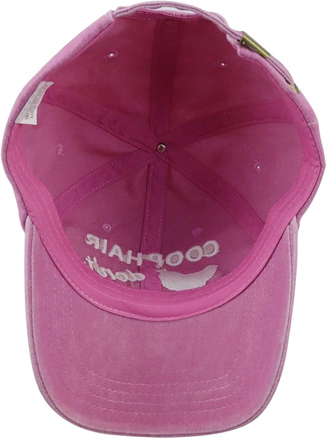 Coop Hair Don't Care Hat Hat for Men Women, Funny Adjustable Cotton Embroidered Farm Chicken Lovers Baseball Cap