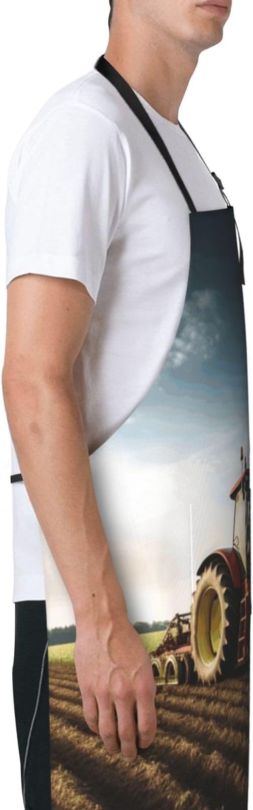 Aprons for Women with Pockets Waterproof Apron Adjustable Bib Turquoise Blue Gold Marble Apron Chef Apron