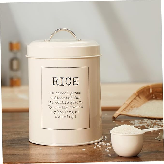 European Style Airtight Rice Preservation Container Large Storage Bin Lids Sealing Grain Storage Barrel for Home