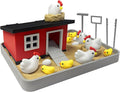 Chicken Zen Garden Kit for Desk, Funny Offices Desk Accessories, Desktop Zen Sand Garden Decor, Chicken Lovers Themed Gifts for Friends, Coworkers, Bosses, Birthday