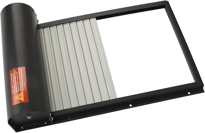 Automatic Chicken Coop Door, with Timer Solar Powered Battery Powered for Poultry Remote Control LED Display Chicken Coop Opener (Black)