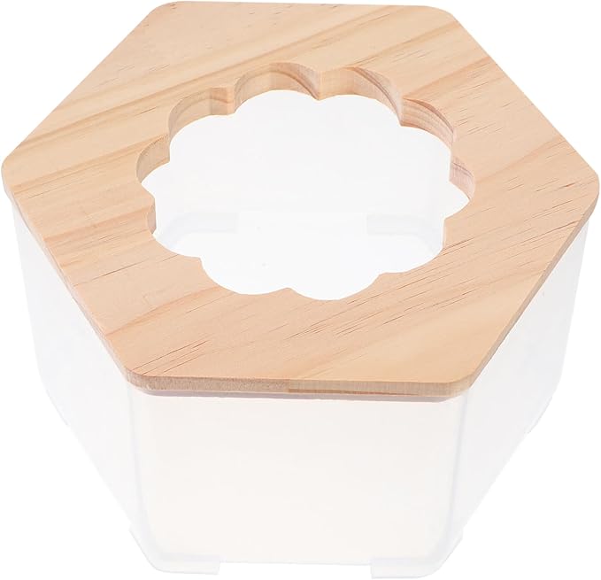 Adorable Hamster Bathroom Toilet Multi Functional Sand Bath Container for Animals Easy to Clean Versatile Usage Transparent Design for Hamsters and Gerbils
