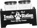 YARNOW 1set Farmhouse Wooden Dog Food Storage Box Airtight Canister Holder for Pet Treats and Snacks Capacity Organized Design for Easy Access for Multiple Pets