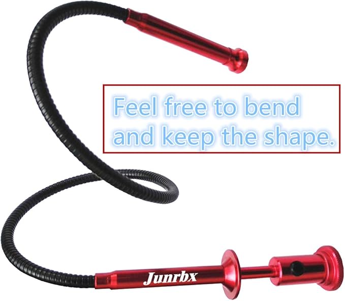 Stereotype four-claw magnetic gripping tool with LED light stainless steel spring can be fixed in different shapes without bounce 2 in 1 magnetic pickup (Directional four-jaw picker-03)